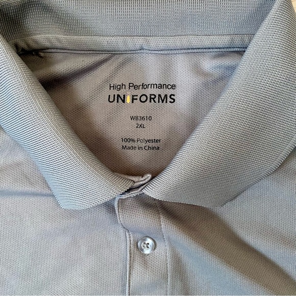 Walgreens Polo Men’s 2XL Employee Work Uniform Grey Long Sleeve Shirt Workwear - Picture 10 of 10